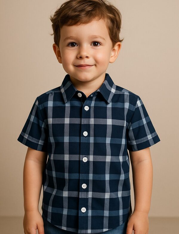 Blue Stripe Boys Shirt 4/5 Years